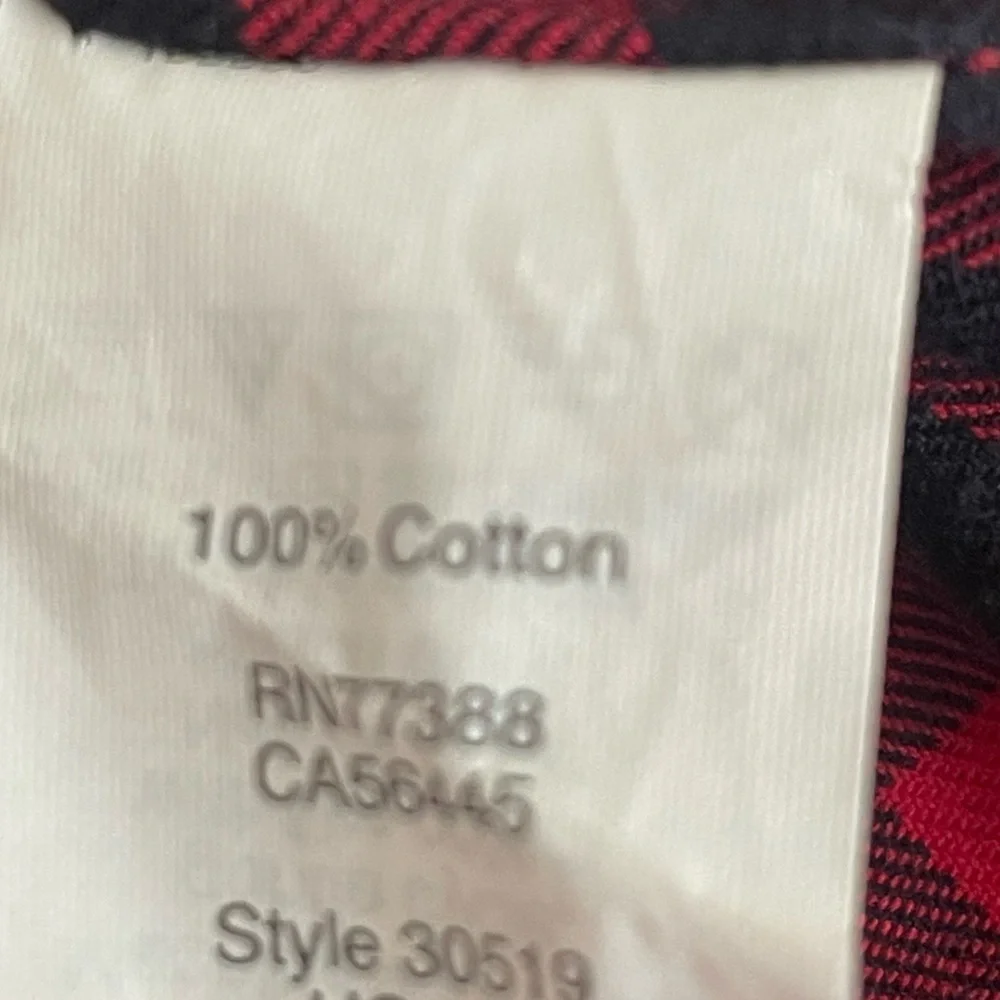 J. Crew The Perfect Shirt Black Red Gingham Plaid Flannel Shirt Top Women’s Sz M